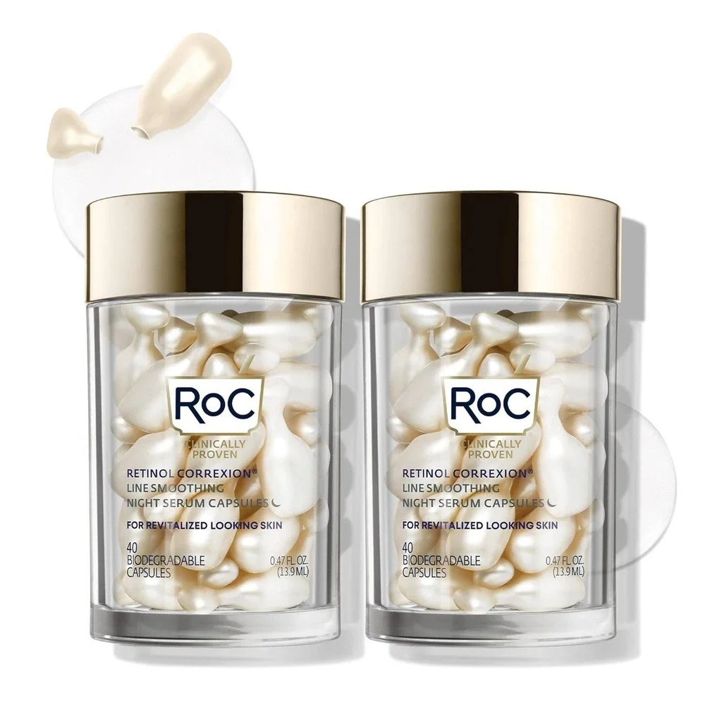 Retinol Correxion Night Serum 80 Capsules, Anti-Aging Wrinkle Treatment For Face